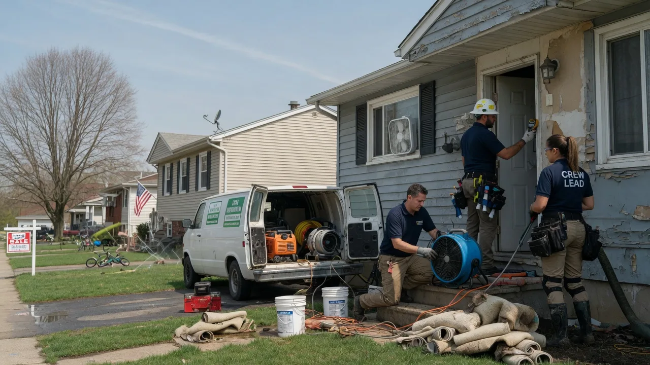 Flood Cleanup in Illiopolis, IL near me