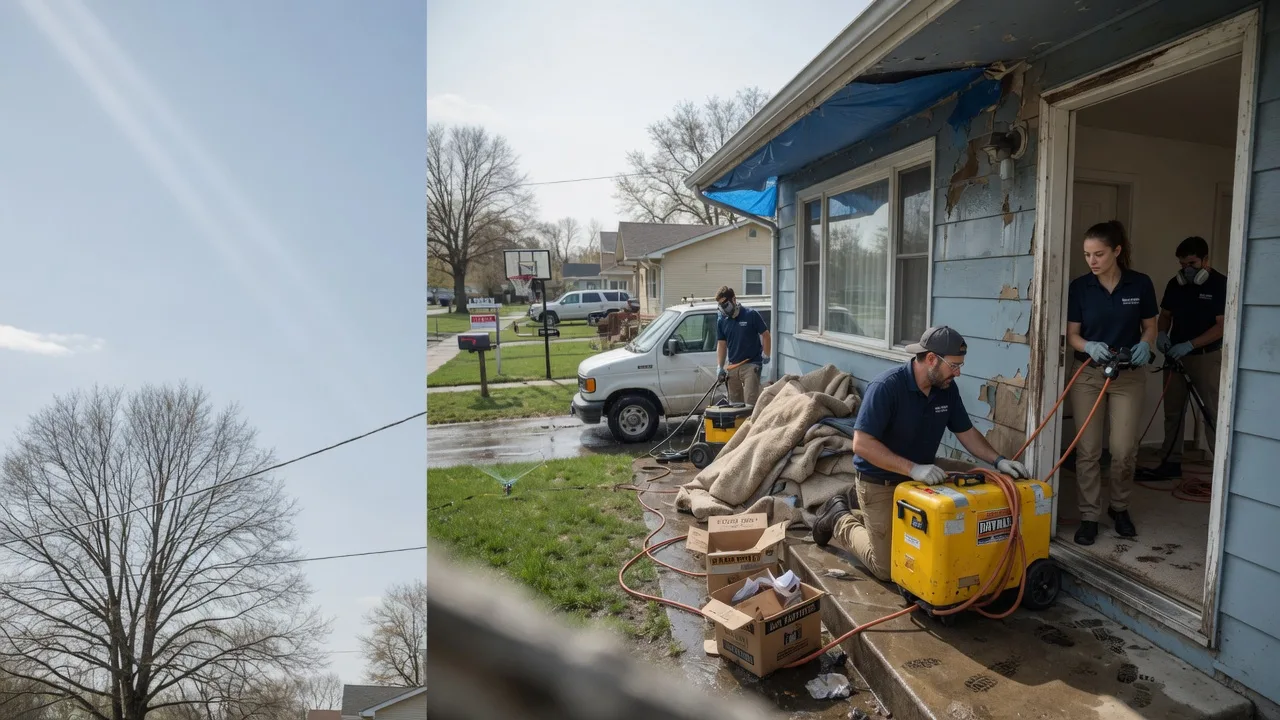 Basement Flood Cleanup in Illiopolis, IL near me